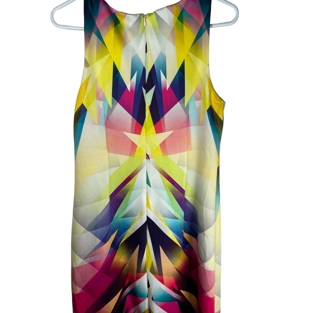 Nicolle Miller Artelier colorful Neopreno sleeveless stretch dress 2 - Picture 5 of 9